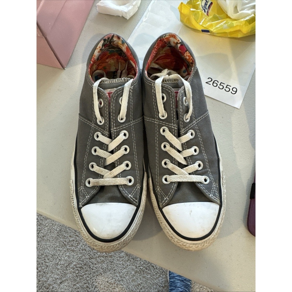 CONVERSE ALL STAR CHUCK TAYLOR WOMEN SNEAKERS SIZE 9 GREY CASUAL SHOES - Picture 1 of 10